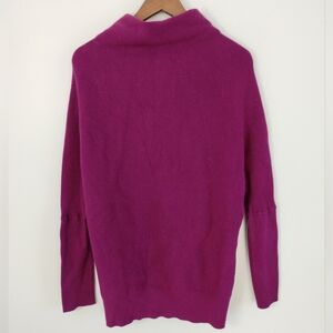 Bluivy Women's Tunic Sweater Size M/L Magenta Slouch Neck Dolman Sleeve